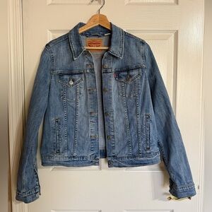 Levi's Grayish Blue Denim Jacket Size L Western